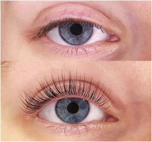 laminazione ciglia prima e dopo